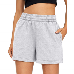 Pantalones Cortos Deportivos Cómodos para Senderismo, Casuales de Verano para Chicas, Atléticos, de Gimnasio, Personalizados, de Felpa Francesa, 100% Algodón, para Mujer - Product Image 2