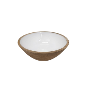 Bol en bois décoratif, finition naturelle, design minimaliste, bois non traité, artisanat, bol de service alimentaire, bol en bois pour la maison - Product Image 6