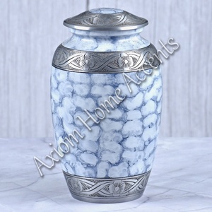 Modern Aluminum Cremation Urn With Unique Craftsmanship Elegant <b>Memorial</b> <b>Keepsake</b> by Axiom Home Accents - Product Image 1