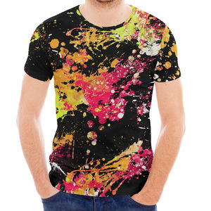 T-shirt court unisexe confortable imprimé par transfert thermique 100 % polyester de haute qualité pour l'été, best-seller avec sangle élastique - Product Image 3