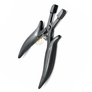 Pinzas para Remover Extensiones de Cabello, Herramienta para Eliminar Pegamento de Queratina, Mordazas Texturizadas de Acero Inoxidable, Herramienta Profesional para Extensiones de Cabello, Mango Negro - Product Image 6