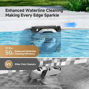 Nettoyeur <span class=keywords><strong>de</strong></span> piscine robotisé sans fil, aspiration maximale <span class=keywords><strong>de</strong></span> 30 m³/h, télécommande LiFi, nettoyage en profondeur des parois, adapté aux piscines <span class=keywords><strong>de</strong></span> villas privées - Product Image 5