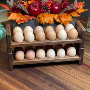 Functional Design Wooden <b>Egg</b> Rack For Daily Kitchen Needs Supporting Practical <b>Storage</b> And Easy Accessibility - Product Image 1