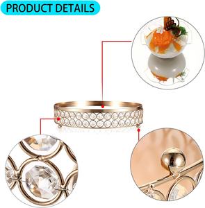 Marco metálico con espejo para pasteles, soporte decorativo con cuentas para pasteles - Product Image 3