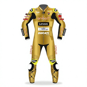 ชุดแข่ง alvaro Bautista wsbk rucati cowhide/ Kangaroo TRACK/jumpsuit ขี่มอเตอร์ไซด์/หนัง traje CE Level 2 - Product Image 1