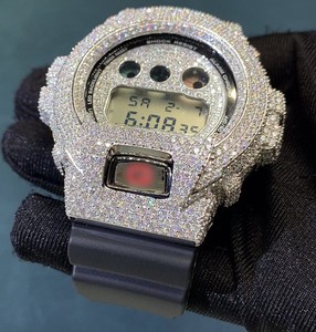 Kit de Modificación de Acero Inoxidable para DW6900, Reloj Personalizado de Lujo CasiOak, Reloj Personalizado Completamente Metálico DW6900, Estilo Streetwear con Cristales - Product Image 3