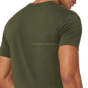 เสื้อยืดผู้ชายผ้าฝ้าย 100% ขายส่ง ระบายอากาศได้ดี คอกลม สไตล์ฮิปฮอป ลายเรียบ ย้อมสีพื้น บริการ OEM พร้อมให้บริการ - Product Image 5