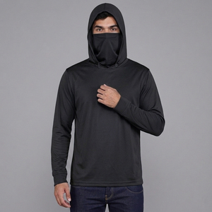 Sudadera de Pesca 100% Poliéster, Manga Larga, Secado Rápido, Transpirable, Diseño Personalizado, con Capucha y Máscara Facial Integrada - Product Image 3