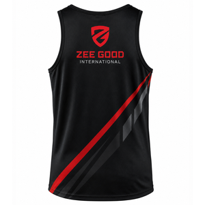 Débardeur de boxe en gros avec impression par sublimation, gilet de boxe, débardeur de sport sans manches pour la course, chemises de combat en Spandex/Polyester, haut de kickboxing - Product Image 3