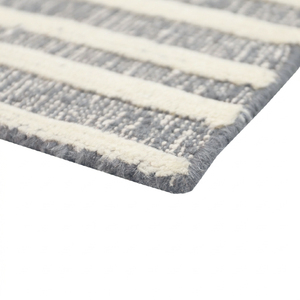 Tapis décoratif DECORDEC en laine écologique, marron charbon et or, à poils épais, tufté à la main, antidérapant, moderne, à motifs ajourés - Product Image 6
