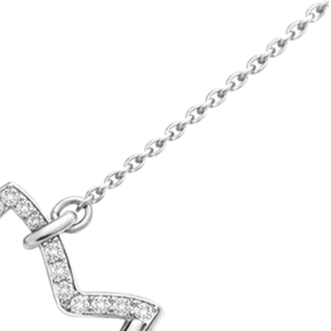 สร้อยคอ AKA Ivy Infinity Alloy ชุบทอง 18K ปรับความยาวได้ สร้อยคอผู้หญิง ดีไซน์ใบไอวี่สีเงิน ประดับจี้รูปอินฟินิตี้ แฟชั่น - Product Image 3