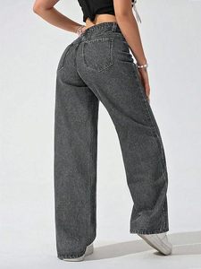 Women’s High-Waist <b>Button</b> Relaxed Fit Casual Ankle Length Stylish <b>Jeans</b> - Product Image 3