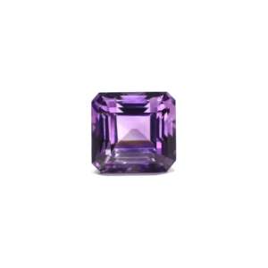 Amethyst Loose Gemstone 11.4 Carat Triangle Heart Oval Cut Faceted for Fine Jewelry - Product Image 1