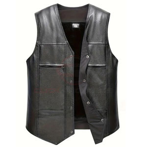 Veste en cuir de vachette pour homme de qualité supérieure à prix raisonnable, nouveau design tendance, veste en cuir pour motard pour homme pour adulte - Product Image 1