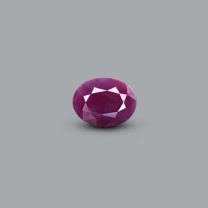 Emerald Cut 3.7 Carat Natural African Ruby Loose Gemstone for Fine Jewelry - Product Image 1