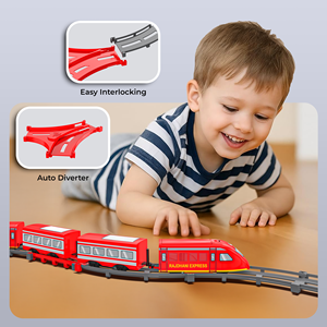 Juego de Juguetes de Plástico ABS Mirana Rajdhani Express Bullet Train para Niños de 0 a 4 Años con Múltiples Vías de Tren AAA - Product Image 3