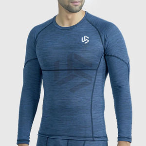Camiseta Deportiva para Hombre, Camiseta de Compresión MMA, Camiseta Deportiva Ajustada y Elástica para Entrenamiento - Product Image 1