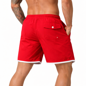 Shorts de Baño de Secado Rápido Personalizados MOE, Shorts de Playa con Cintura Elástica y Cordón Ajustable, Producción de Marca Privada - Product Image 2