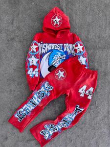 Ensemble de sweats à capuche ODM personnalisés de haute qualité pour l'hiver, 100% coton molletonné, streetwear, pull-over épais, coupe ample, en tissu French Terry, unisexe, pour hommes - Product Image 1