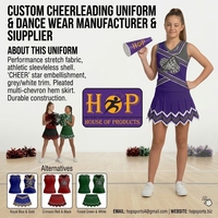 Fabricant d'uniformes de cheerleading et de vêtements de danse sur mesure, uniformes de cheerleading de qualité supérieure, fabricant d'uniformes de cheerleading