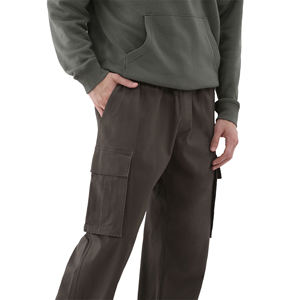 Pantalones Cargo de Pana de Cintura Alta Personalizados para Hombre, Pantalones Deportivos Rectos para Correr, de Secado Rápido, Corte Regular, Estilo Urbano - Product Image 3