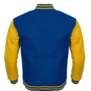 Best Design 2025 Men Baseball Letterman College High Quality Wool Body <b>Leather</b> Sleeves Custom Embroidery Design Varsity <b>Jacket</b> - Product Image 3