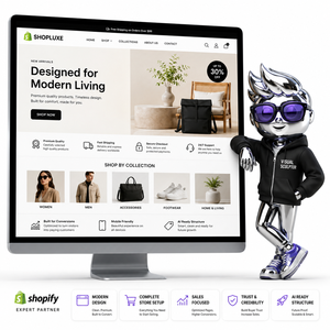 ออกแบบเว็บไซต์ Shopify สำหรับแบรนด์อีคอมเมิร์ซ พร้อมหน้าแสดงสินค้า ความน่าเชื่อถือของผู้ซื้อ กระบวนการชำระเงิน และโครงสร้างการขายที่พร้อมรับมือกับ AI ออนไลน์ - Product Image 1
