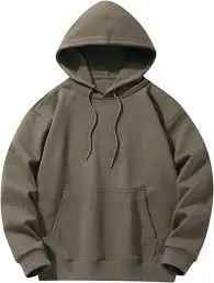 Sudadera con Capucha Personalizada para Hombre - Sudadera de Alta Calidad 100% Algodón Felpa, Color Negro Liso - Product Image 2