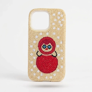 Coques de téléphone personnalisées perlées avec motifs magnifiques, accessoires de mode style bohème pour soirées, broderie au point de croix et aiguille - Product Image 1