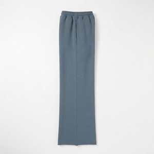 Dusty Blue Grey Wide Leg Sweatpants Relaxed Fit Elastic Waist Casual <b>Lounge</b> <b>Trousers</b> OEM ODM Apparel - Product Image 3