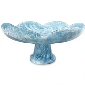 Cuenco de resina hecho a mano con forma de flor, sin recubrimiento, para servir en fiestas, cuenco de resina para alimentos, plato para servir con forma de flor - Product Image 1