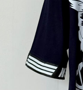 เสื้อยืดผู้ชายผ้าฝ้ายนุ่มสบายพิมพ์ลายตามสั่ง สไตล์สตรีทสะดุดตา เสื้อยืดผู้ชายพิมพ์ลายฟอกสี - Product Image 3