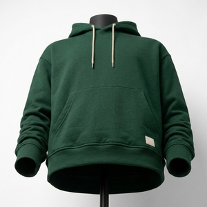 Sweat à capuche surdimensionné personnalisé brodé en jersey 100 % coton pour homme et femme, haute qualité, lourd, respirant, écologique, décontracté - Product Image 3