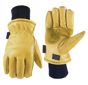 Leather Working Gloves Industrial Safety Gloves Anti Abrasion Protection for Warehouse Farming and Construction Tasks - Product Image 1