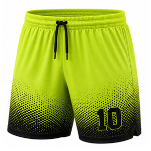 Shorts de football pour hommes grande taille de haute qualité, design personnalisé, vêtements de sport respirants et anti-humidité pour l'entraînement en équipe, adultes - Product Image 1