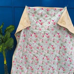 Manta de Algodón Orgánico Dohar de Último Diseño, para Cama Doble, Estampada a Mano con Bloques Tradicionales Indios, Suave, Tamaño Individual, Precio al por Mayor - Product Image 1