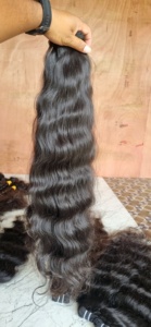 ผมต่อแบบชาวเรมี่บริสุทธิ์ผมชาวอินเดียแบบไม่ผ่านกระบวนการผมต่อผมมนุษย์แบบร่างเดี่ยว - Product Image 4