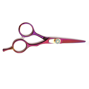 กรรไกรตัดผมคุณภาพสูง สแตนเลส 420 ด้ามจับขนาดกลาง เคลือบผิว สำหรับคนถนัดขวา ปลายทู่ คมกริบ สำหรับทำผมและความงาม - Product Image 4