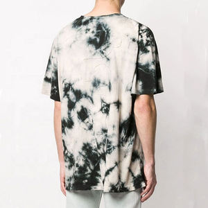 Camiseta de punto 100% algodón con diseño personalizado Tie Dye para hombre, estilo urbano y a la moda. - Product Image 5