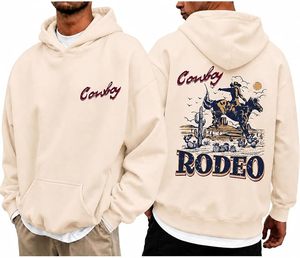 Sweat-shirts à capuche pour hommes, style vintage Rodeo Cowboy, sweat-shirt graphique, pull-over pour concert country - Product Image 1