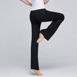 Pantalones Casuales de Algodón Modal, Pantalones de Yoga y Danza con Corte Acampanado - Product Image 3