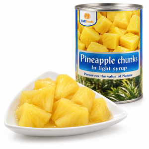 Piña en Trozos en Almíbar de Primera Calidad, Precio Económico, Venta Caliente, Fábrica de Vietnam, Deliciosos Trozos de Piña enlatados en Envases de 30 oz - Product Image 1
