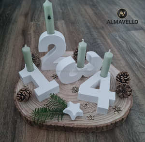 Beau support de lampe en T en céramique peint à la main pour décor de festival, ambiance de chambre et but de cadeau - Product Image 4