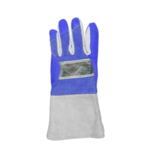 Gants de soudeur en cuir de vachette aluminisé de qualité supérieure, résistants à la chaleur, aux étincelles et au feu, pour travaux lourds et de construction. - Product Image 6