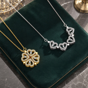 Collar de Trébol de Cuatro Hojas para Mujer, Elegante Collar con Colgante de Trébol, Joyería de Moda, Regalo de la Suerte para Mujeres y Niñas, Uso Diario - Product Image 5