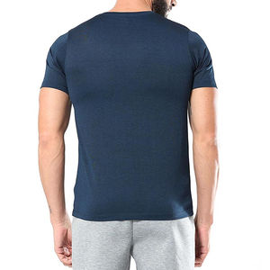 Camiseta Deportiva de Punto Personalizada para Hombre, Secado Rápido, Transpirable, Ecológica, Ropa de Gimnasio, Tejido de Spandex/Poliéster, Corte Ajustado - Product Image 3