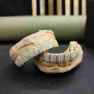 Juego de Grillz de Diamantes Personalizados DOPE JEWELLS, Chapado en Oro de Ley 925, Engaste Pavé, Joyería Hip Hop para Hombre, 10.78 CT - Product Image 4