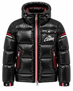 Veste matelassée pour homme en duvet de canard de qualité supérieure, prix de gros, vêtement d'hiver décontracté, brillant, épais et chaud en nylon - Product Image 1