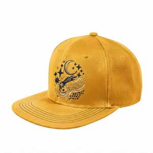 Ostriya Intl Custom Made Embroidered Logo 6-Panel Polyester/Cotton Snapback <b>Hats</b> <b>Flat</b> Brim Football Team Unisex Four Seasons - Product Image 6