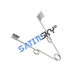 Instrumento Ortopédico de Alta Calidad, Cuchillas de 10x13 mm, 3.25 Pulgadas, Acero Inoxidable Alemán, Retractor Manual de Alambre con Resorte, No Magnético - Product Image 1
